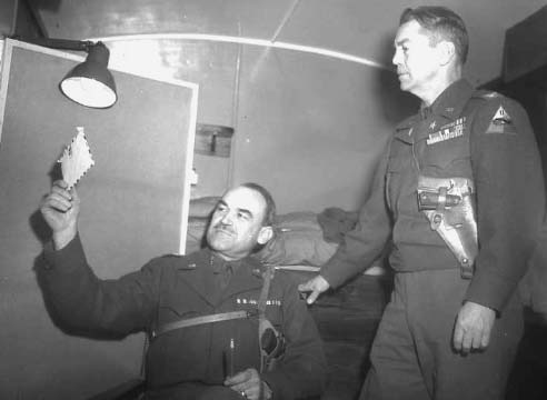 5. Gen. Kilburn & Col. Williams at Vaux les Rosieres Belgium