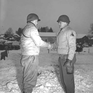 81. Gen. Kilburn shakes hands with Gen. Willard A. Holbrook 
