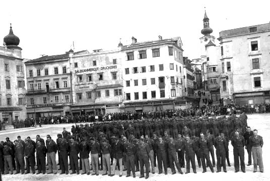 195. 2-1-45 41st Tank Battalion Formation at Noville Belgium